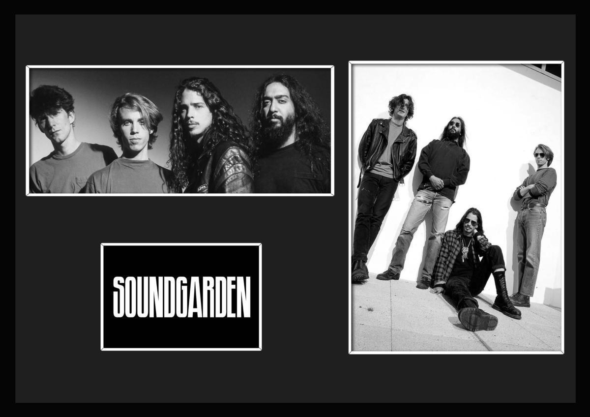 10種類!Soundgarden/サウンドガーデン/ROCK/ロックバンドグループ/証明書付きフレーム/BW/モノクロ/ディスプレイ(10-3W)_画像1