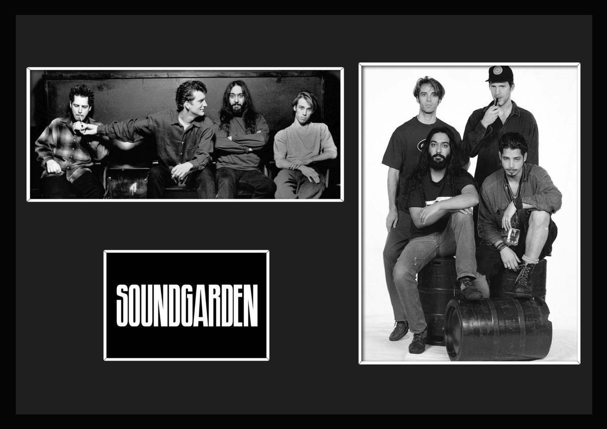 10種類!Soundgarden/サウンドガーデン/ROCK/ロックバンドグループ/証明書付きフレーム/BW/モノクロ/ディスプレイ(9-3W)_画像1