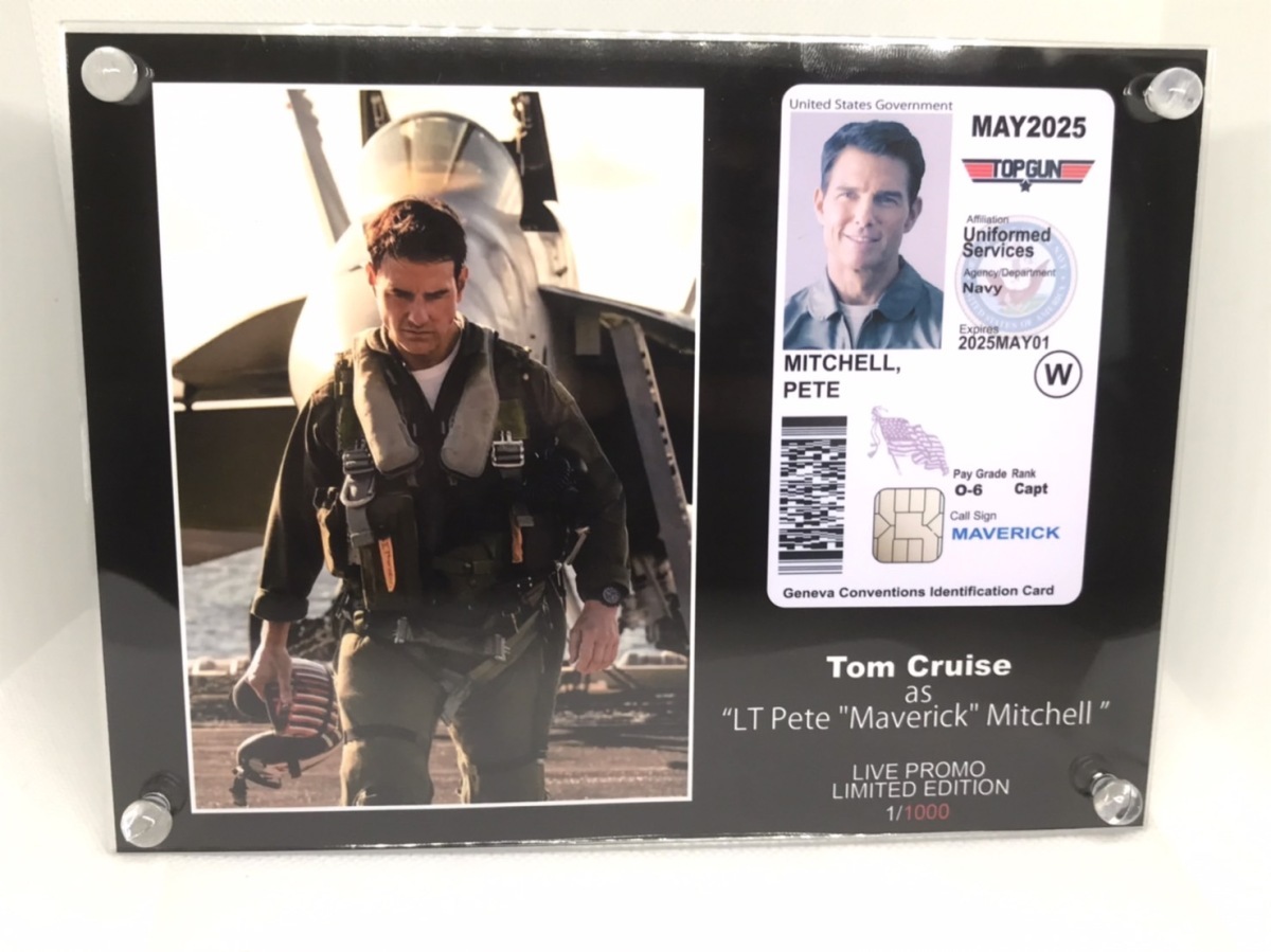 2 листов set[Top Gun:Maverick/ верх Gamma -velik/ID карта рама ] Tom * круиз /Tom Cruise/pi-to* Mitchell /Pete Mitchell1