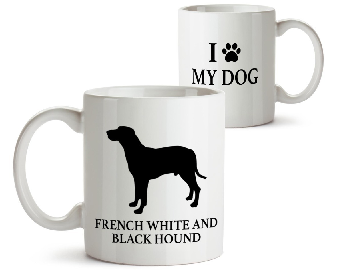大人気《愛犬マグカップ/Dog Mugcup》【French White and Black Hound Dog/フレンチホワイトアンドブラックハウンド】イヌ/ペット-193_画像2