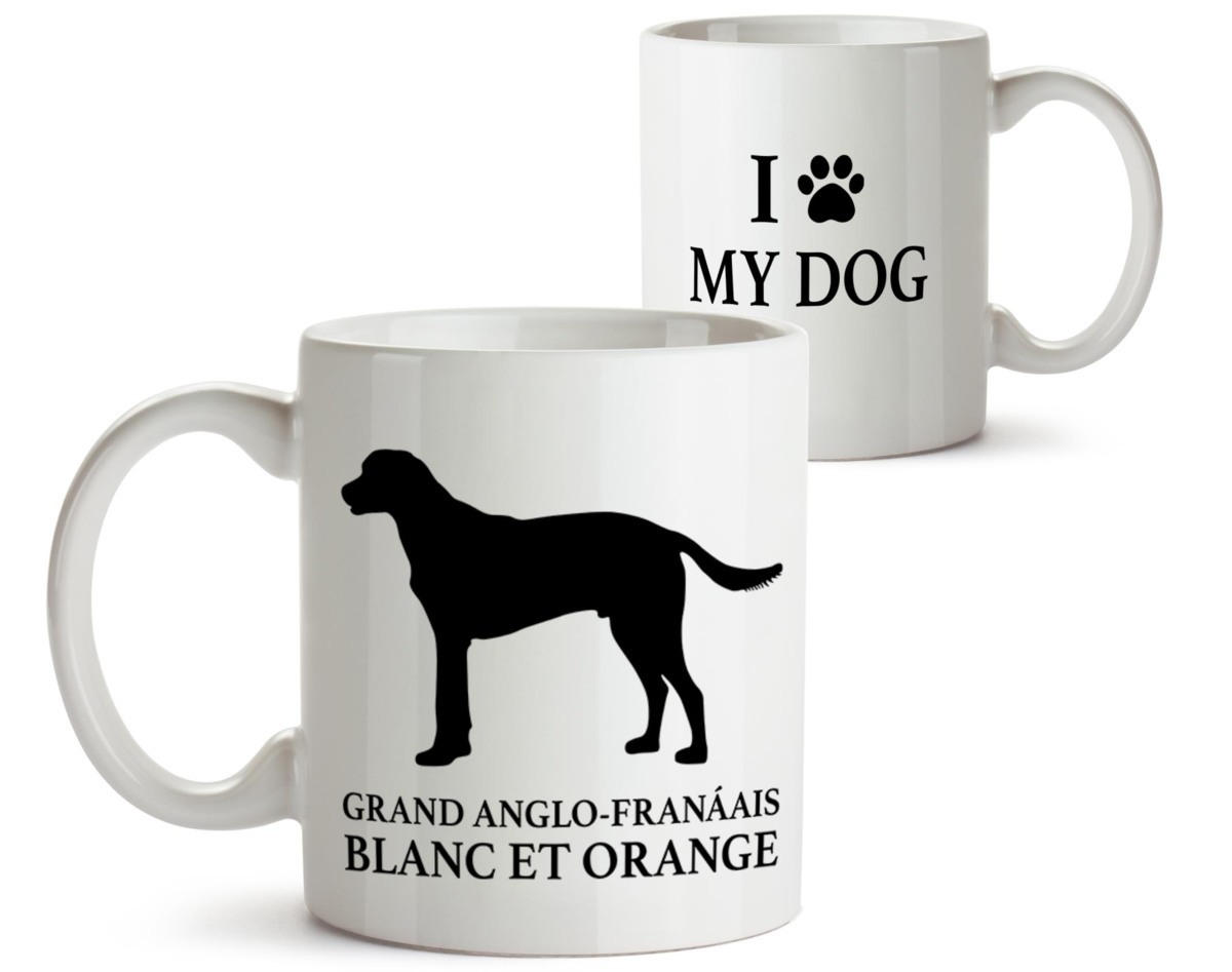 大人気《愛犬マグカップ/Dog Mugcup》【Grand Anglo-Francais Blanc et Orange/グランアングロフランセブランエオランジュ】イヌペット-211_画像2