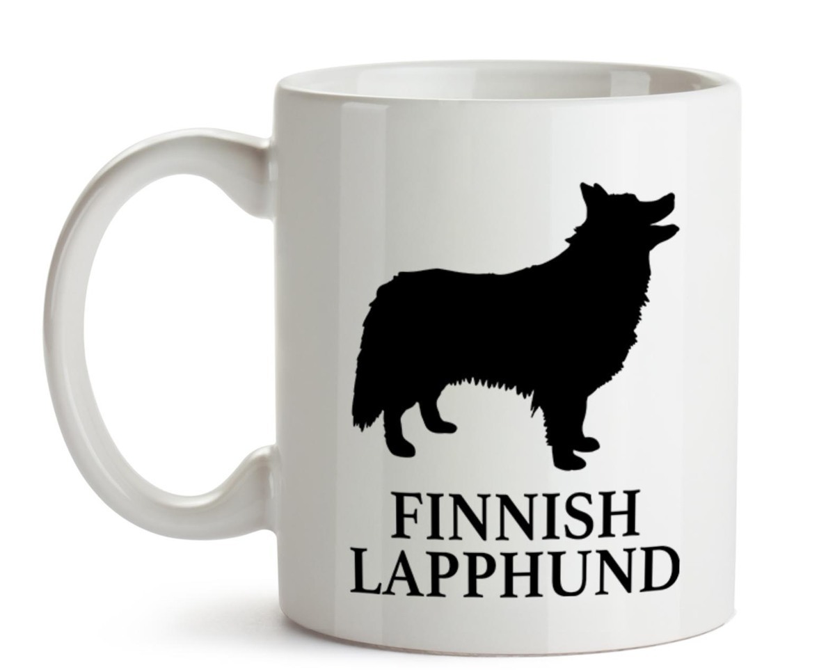 大人気《愛犬マグカップ/Dog Mugcup》【Finnish Lapphund Dog/フィニッシュ・ハウンド・ドッグ】イヌ/ワンちゃん/ペット/Pet-182_画像1