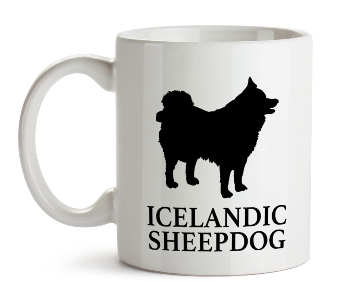 大人気《愛犬マグカップ/Dog Mugcup》【Iceland Sheepdog/アイスランド・シープドッグ】イヌ/ワンちゃん/ペット/Pet-238_画像1