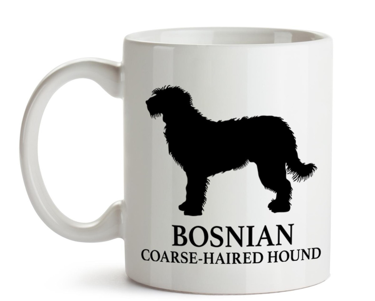 大人気《愛犬マグカップ/Dog Mugcup》【Bosnian Coarse-haired Hound/ボスニアン・ラフヘアード・ハウンド】イヌ/ワンちゃん/ペット/Pet-84_画像1