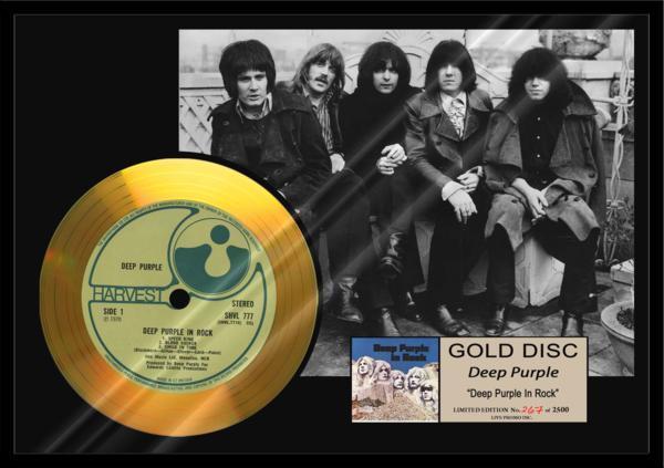 ディープ・パープル Deep Purple in Rock 24金ゴールドディスク
