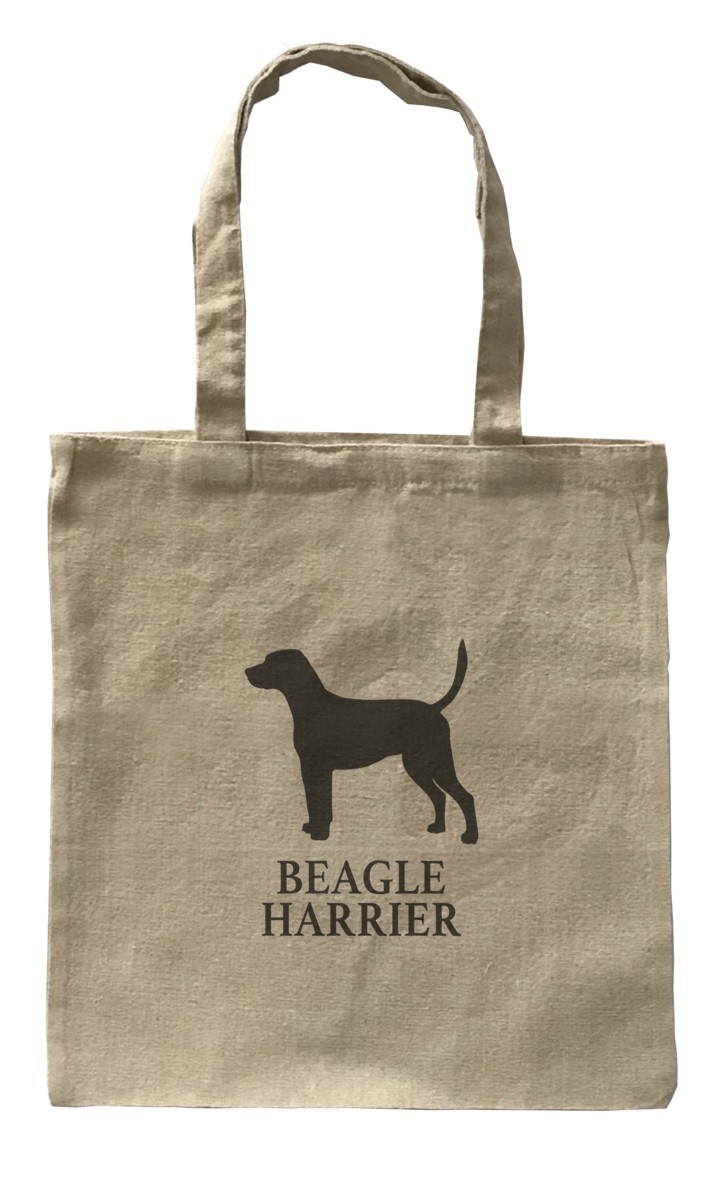 Dog Canvas tote bag/愛犬キャンバストートバッグ【Beagle Harrier/ビーグル・ハーリア】イヌ/ペット/シンプル/モノクロ/ナチュラル-45_画像1