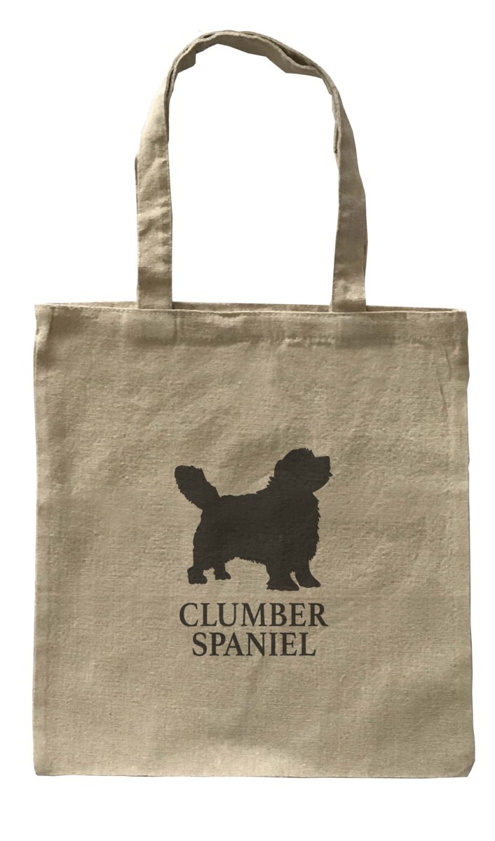 Dog Canvas tote bag/愛犬キャンバストートバッグ【Clumber Spaniel Dog/クランバー・スパニエル・ドッグ】イヌ/ペット/ナチュラル-132_画像1