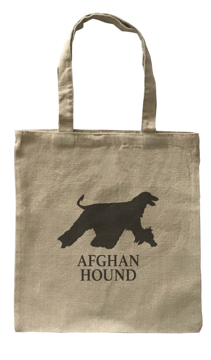 Dog Canvas tote bag/愛犬キャンバストートバッグ【Afghan Hound/アフガン・ハウンド】イヌ/ペット/シンプル/モノクロ/ナチュラル-2_画像1