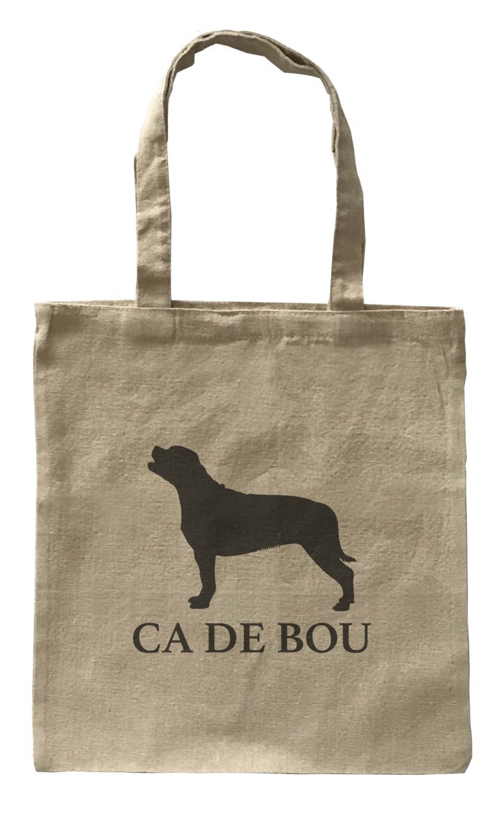 Dog Canvas tote bag/愛犬キャンバストートバッグ【Ca de Bou Dog/カ・デ・ブー・ドッグ】イヌ/ペット/シンプル/モノクロ/ナチュラル-105_画像1