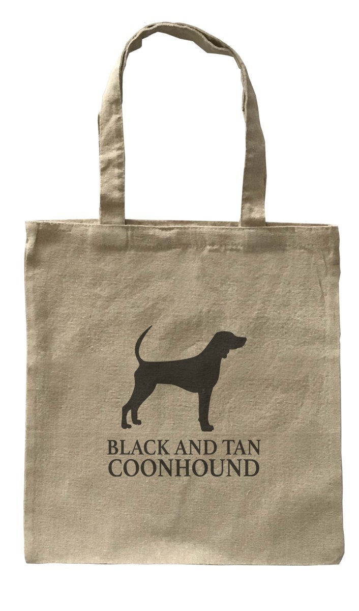 Dog Canvas tote bag/愛犬キャンバストートバッグ【Black and Tan Coonhound/ブラック・アンド・タン・クーンハウンド】イヌ/ナチュラル-65_画像1