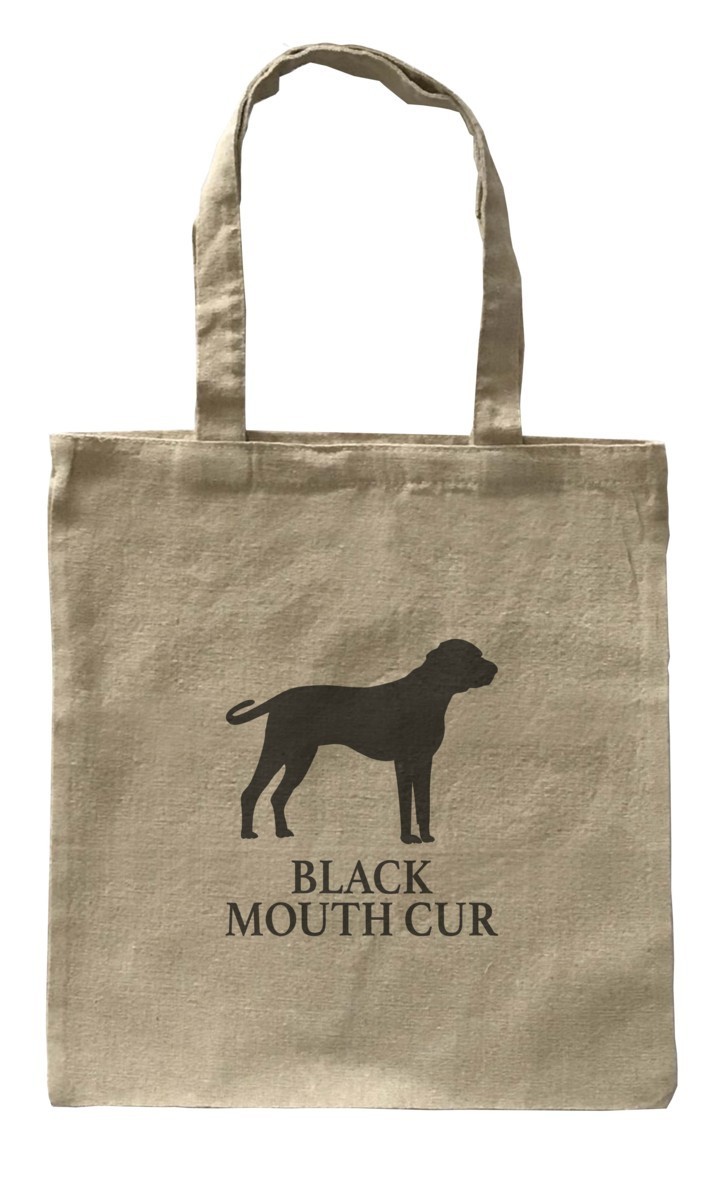 Dog Canvas tote bag/ love dog canvas tote bag [Black Mouth Cur/ black * mouse * car ] dog / pet / simple / natural -67