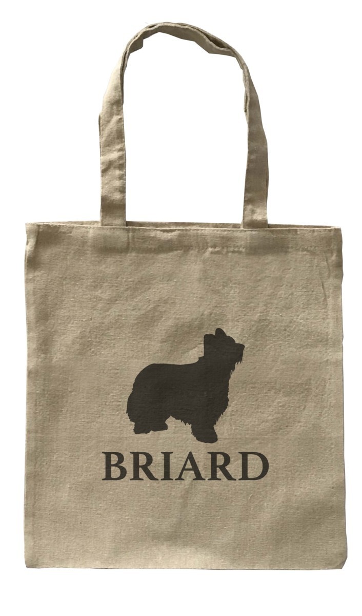 Dog Canvas tote bag/愛犬キャンバストートバッグ【Briard/ブリアード】イヌ/ペット/シンプル/モノクロ/ナチュラル-95