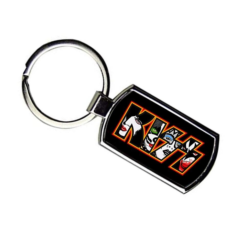 限定!Metal Keychain/キーホルダー/メタル/キーチェーン/キーリング【KISS/キッス】ヘヴィメタル/ロックバンド/ROCK BAND-3_画像1