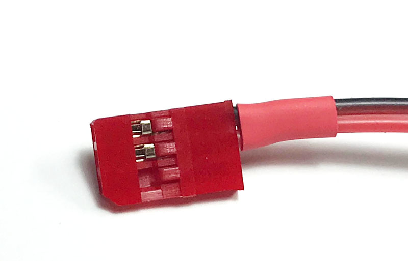 受信機用バッテリー　エネループ1900mA　5セル6.0V　スポット溶接　透明フィルム　改良型　フタバ型コネクター赤