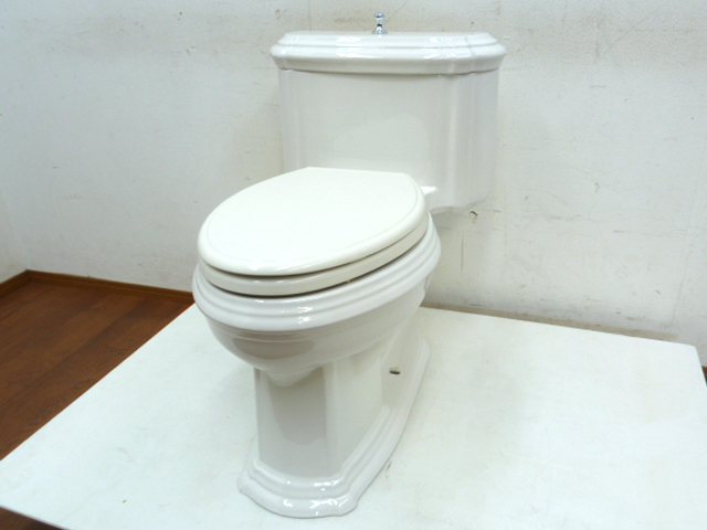 展示取り外し品 KOHLER トイレ セット W520×D700×H750mm 洋式 便器 便座 タンク 一体型 床排水 陶器 アメリカ USA コーラー
