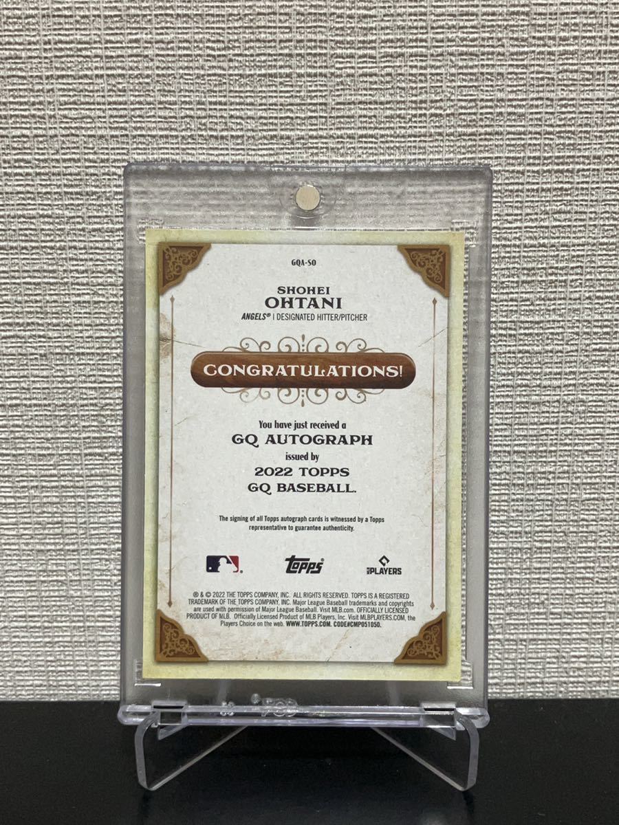 2022 Topps Gypsy Queen 大谷翔平 Shohei Ohtani GQ Autograph Missing Nameplate  Parallel Auto 直筆サインカード MLB