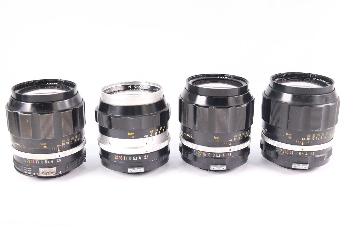 4点】NIKON ニコン NIKKOR-P AUTO 105mm F2.5/10.5cm F2.5/NIKKOR-P・C