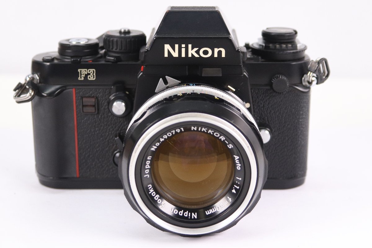 NIKON ニコン F3 アイレベル NIKKOR-S AUTO 50mm F1.4 一眼レフ フィルム カメラ 単焦点 レンズ 38325-K_画像1