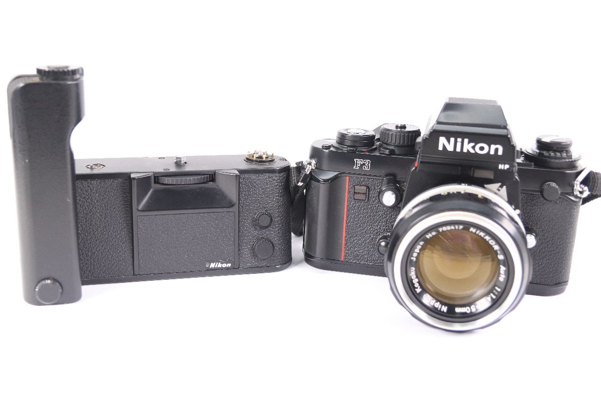 NIKON ニコン F3 HP ハイアイポイント MD-4 NIKKOR-S AUTO 50mm F1.4 単焦点レンズ 一眼レフ フィルムカメラ 38472-F_画像1