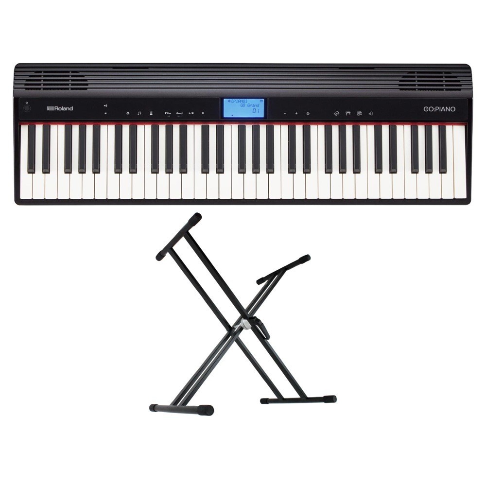 ROLAND GO-61P GO:PIANO エントリーキーボード ピアノ KS-020 X型スタンド付きセット