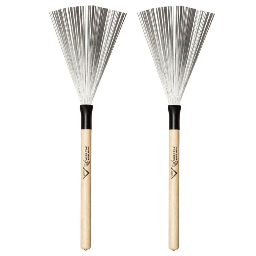 VATER VWTW Wood Handle Wire Brush ペア ドラムブラシ_画像1