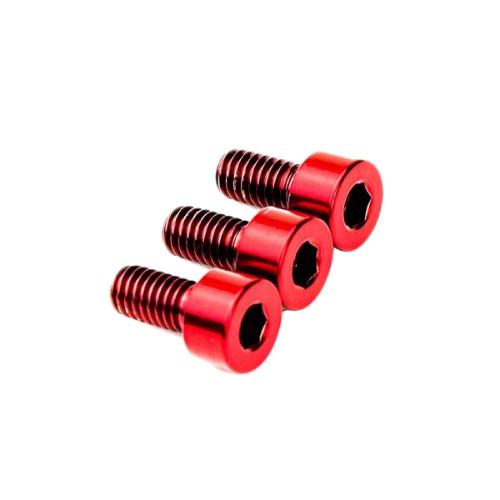 FU-Tone Titanium Nut Clamping Screw Set RED フロイドローズ用 ロックナットスクリュー 3本セット 