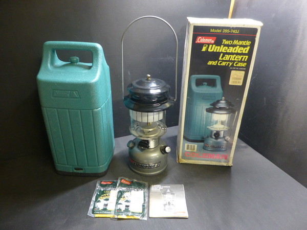 ☆ ジャンク品 Coleman コールマン Unleaded Lantern ツーマントルランタン 285-740J USA製 アウトドア キャンプ用品 ヴィンテージ 716