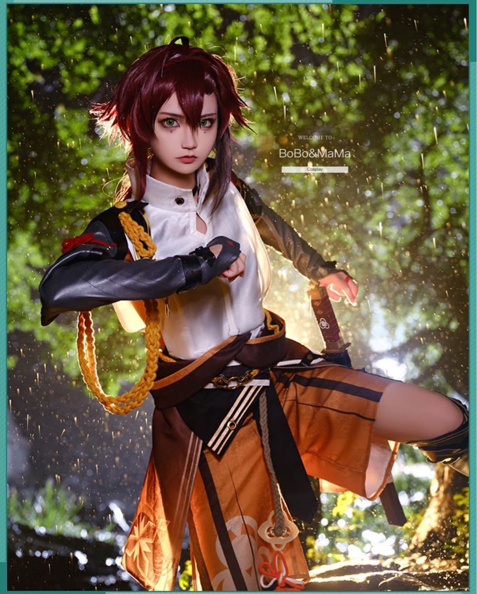 原神 宵宮 三分妄想 コスプレ ウィッグ 靴 高級 通販超激安