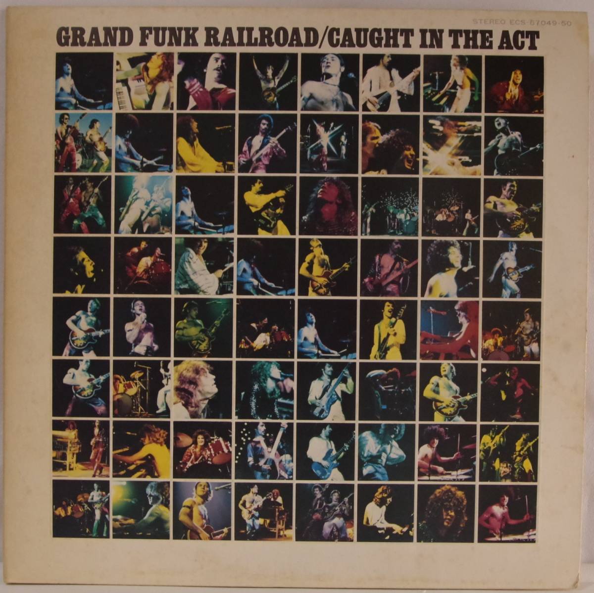 中古LPレコード(簡易洗浄済み)： GRAND FUNK RAILROAD / CAUGHT IN THE ACT / グランド・ファンク・ツアー '75(国内盤：ECS-67049~50)_画像1