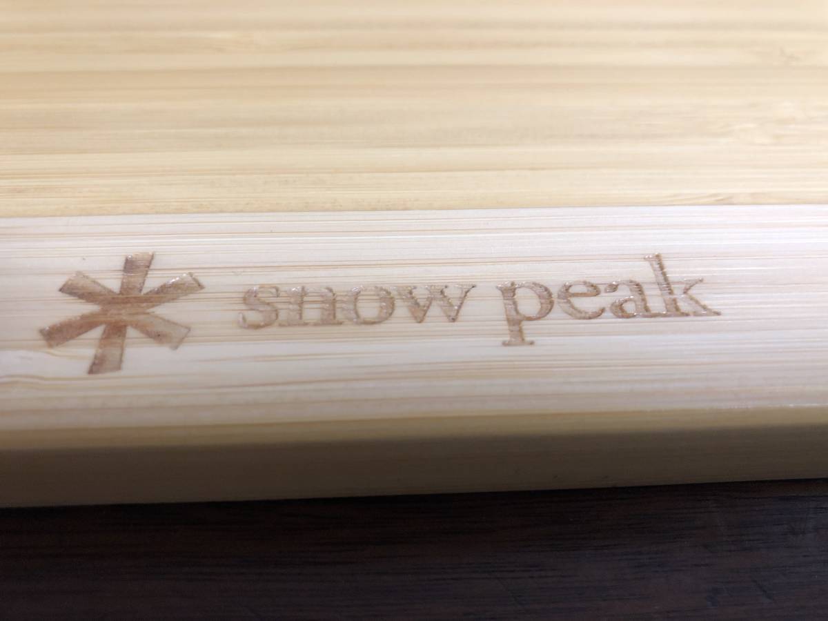 廃盤品 スノーピーク snow peak アイアングリルテーブル ウッドトレー W竹 雪峰祭限定（CK-030） ＊＊＊