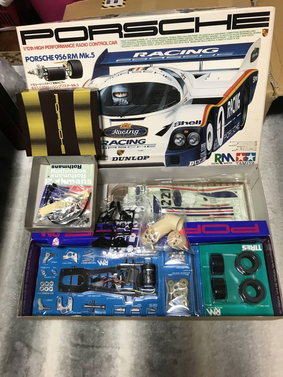 当時物 未組立 タミヤ 1/12スケール 電動RCカー ポルシェ956レーシング ...