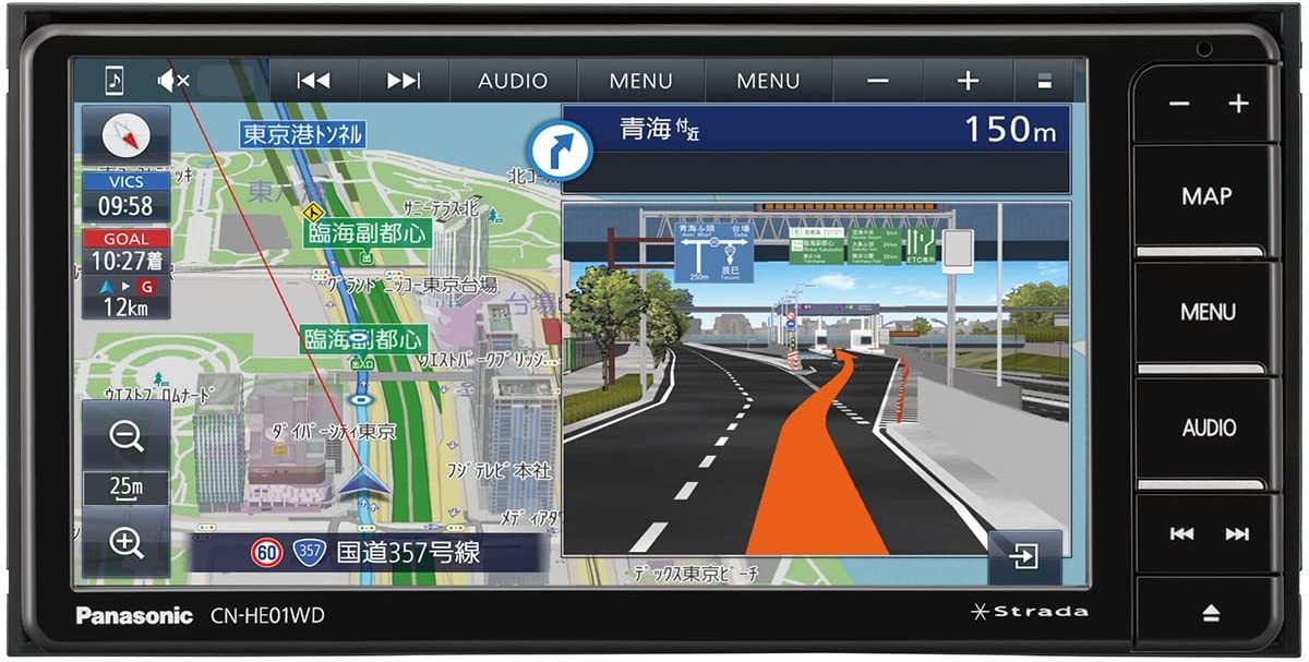 即決 送料込□パナソニック 7型HD液晶カーナビ CN-HE01WD /Bluetooth