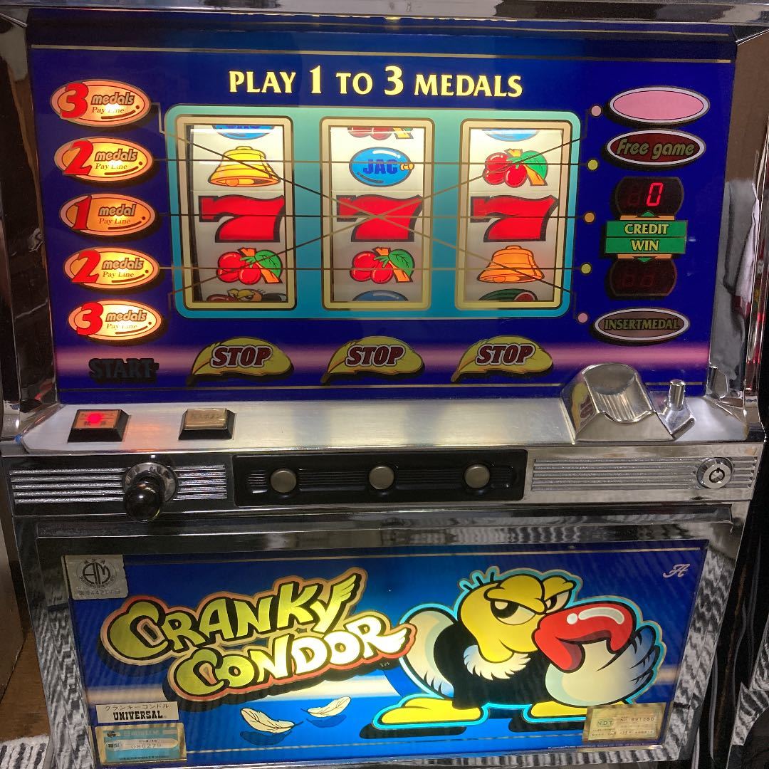 コイン不要機】パチスロ4号機クランキーコンドル ユニバーサル コイン不要機】パチスロ4号機クランキーコンドル ユニバーサル