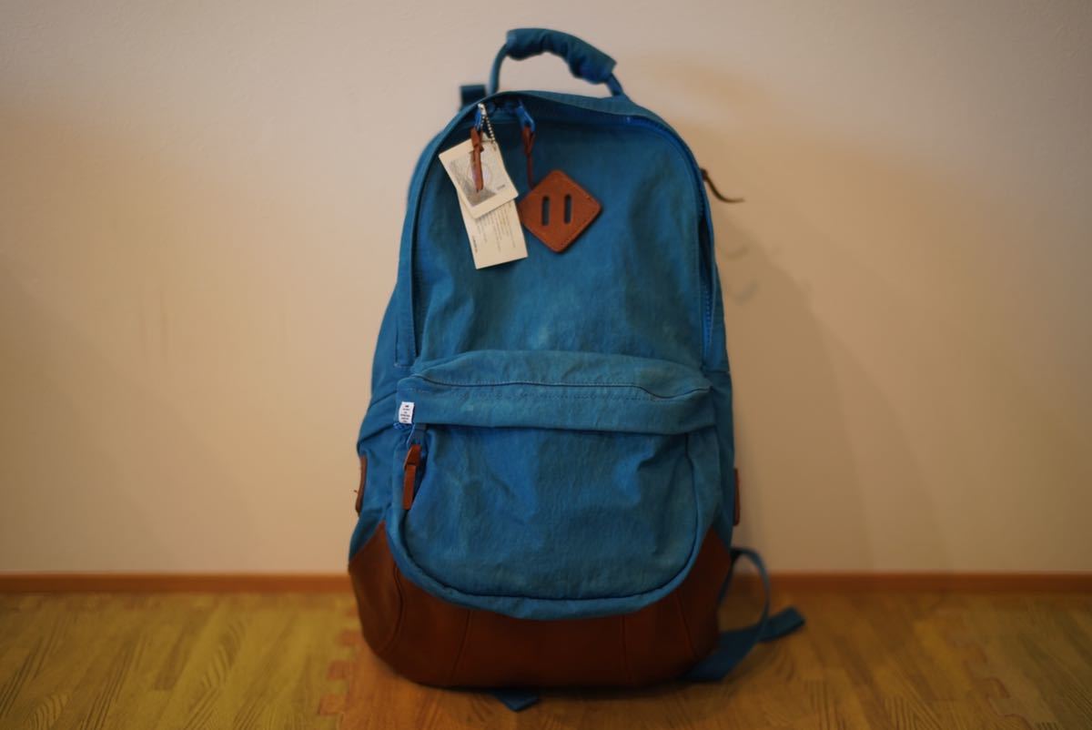 10AW visvim LAMINARIA 22L BLUE 山タグ 超希少 表革 ほぼ新品デッド