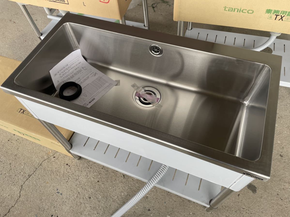☆税込送料無料☆ 新品 タニコー ステンレス 業務用シンク 1槽シンク