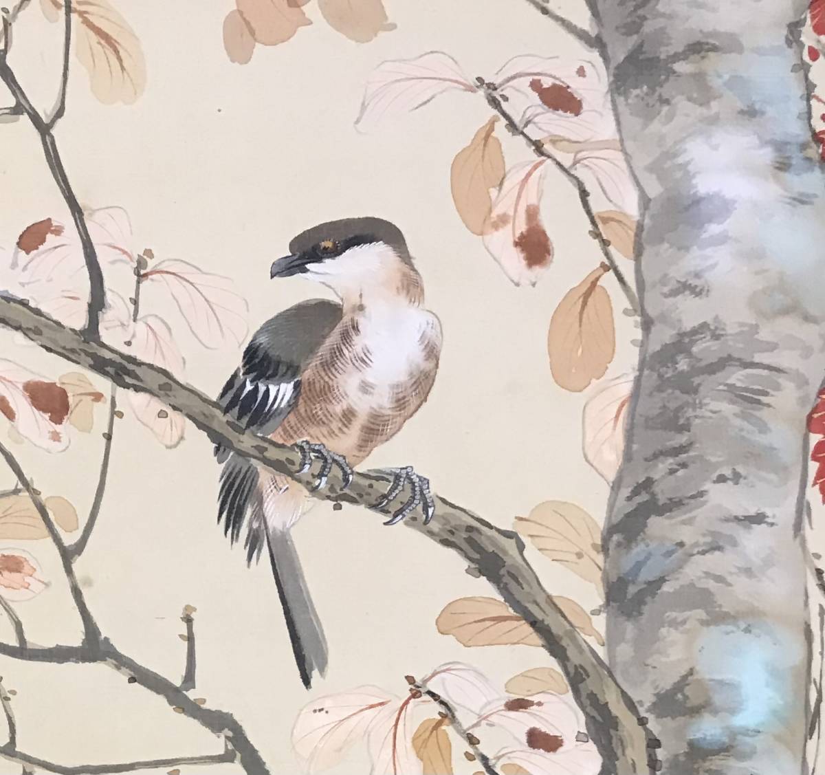 木村武山 秋松小鳥図   日本の動物画‐いきもののかたち‐ 江戸期の花鳥