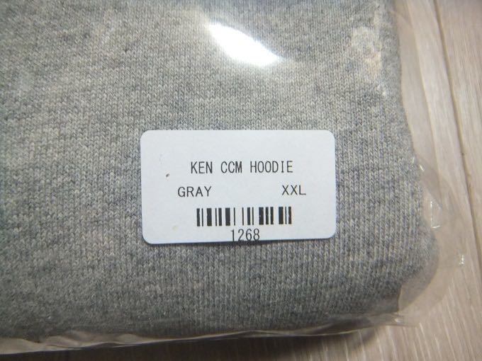  новый товар нераспечатанный KEN CCM HOODIE GRAY XXL*KEN YOKOYAMA ширина гора .PIZZA OF DEATH пицца obtes тренировочный Parker f-ti серый пепел 