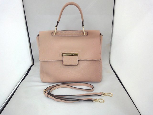 最新入荷】 中古 フルラ/FURLA レザー ピンクベージュ 2WAY ショルダ