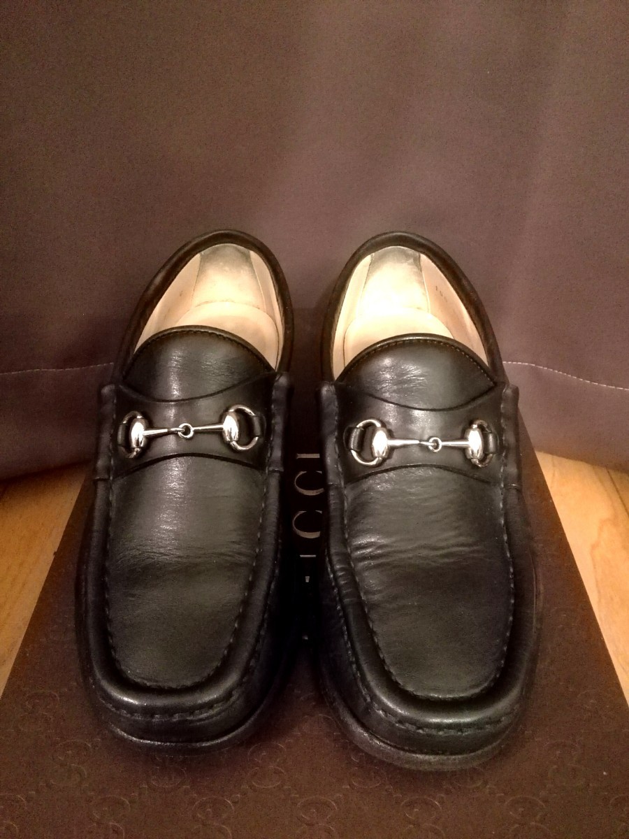 美品 GUCCI ホースビットローファー 34C 黒 - kadku.pro