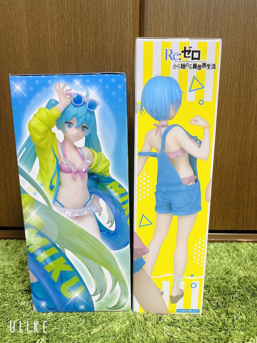 PayPayフリマ|【新景品】初音ミク summer ver リゼロ プレシャスフィギュア レム オリジナルサロペット水着ver 2個セット PayPayフリマ|【新景品】初音ミク summer ver リゼロ プレシャスフィギュア レム オリジナルサロペット水着ver 2個セット