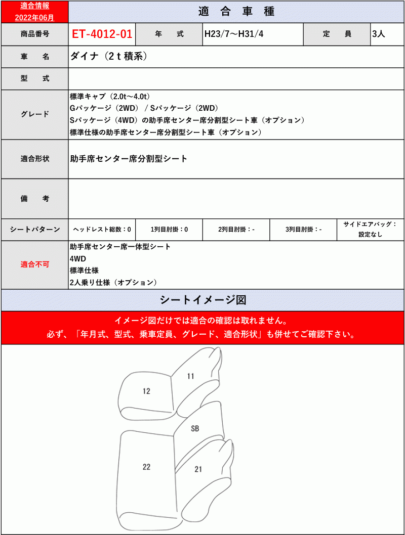 [Clazzio]ダイナ_2t積系_シングルキャブ標準幅(1列目のみ)用シートカバー[クラッツィオ×ストロングレザーキルト]_画像5