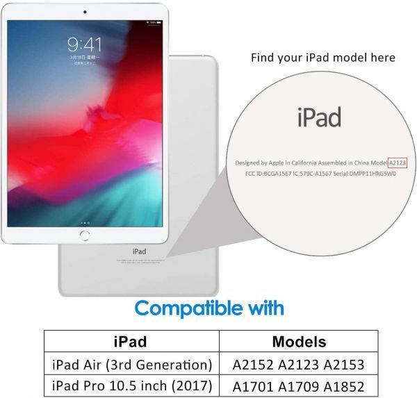 Blavor iPad ケース 10.5 マグネットスタンド フルボディ保護 頑丈な耐衝撃ケース iPad ペンシルホルダー マグネットスタンド_画像2