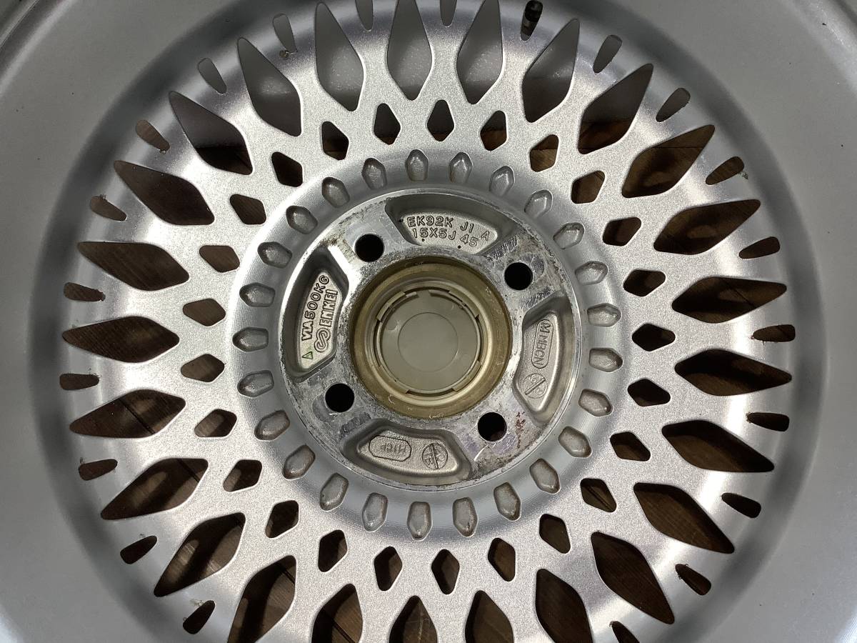エンケイ メッシュ EK92 15インチ 5J +45 PCD100 4穴 ENKEI 92 エンケイ メッシュ EK92 15インチ 5J +45 PCD100 4穴 ENKEI 92