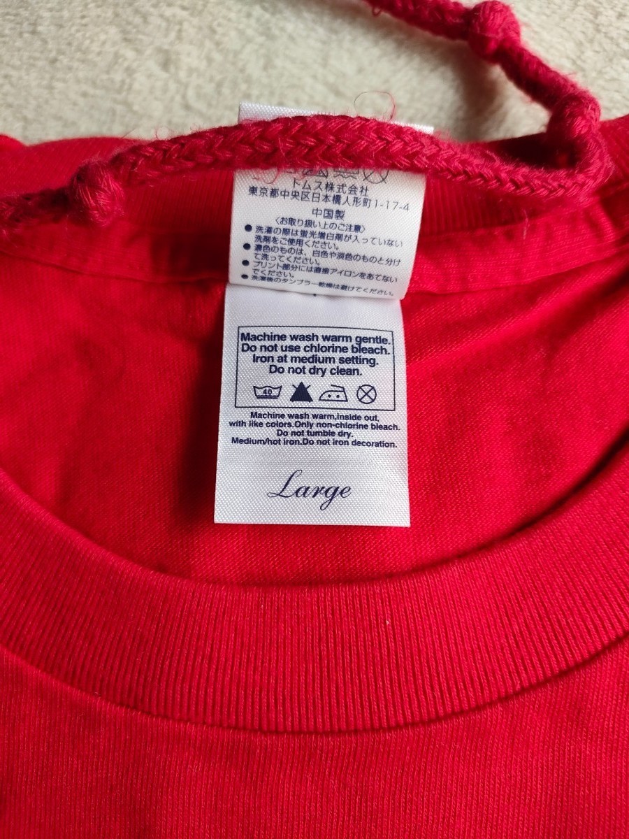 シンちゃん様専用！！９０年ノベルティ TシャツNestle匠ロゴプリント(左胸&バック)Ｌサイズ綿１００%(赤色)