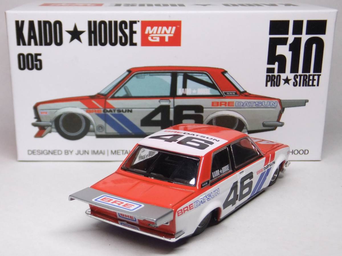 MINI GT★ダットサン 510 プロストリート BRE510 V1 KAIDO HOUSE KHMG005 街道★はうす 46 PRO★STREET Datsun 1/64_画像2