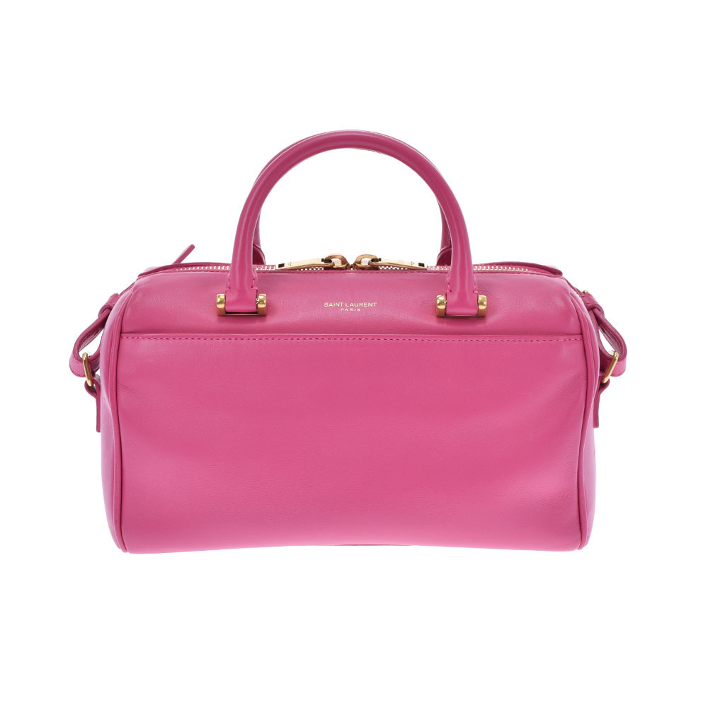 SAINT LAURENT サンローラン ベイビーダッフル ハンドバッグ ピンク
