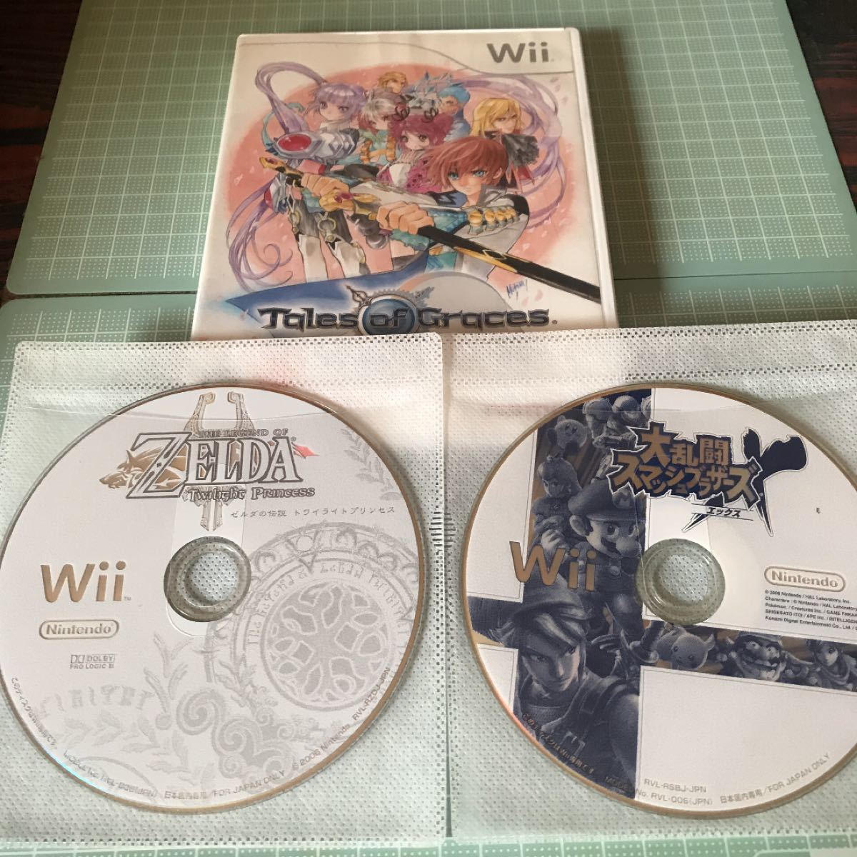 テイルズオブグレイセスとゼルダの伝説Wiiと大乱闘スマッシュブラザーズXのセット Wiiソフト