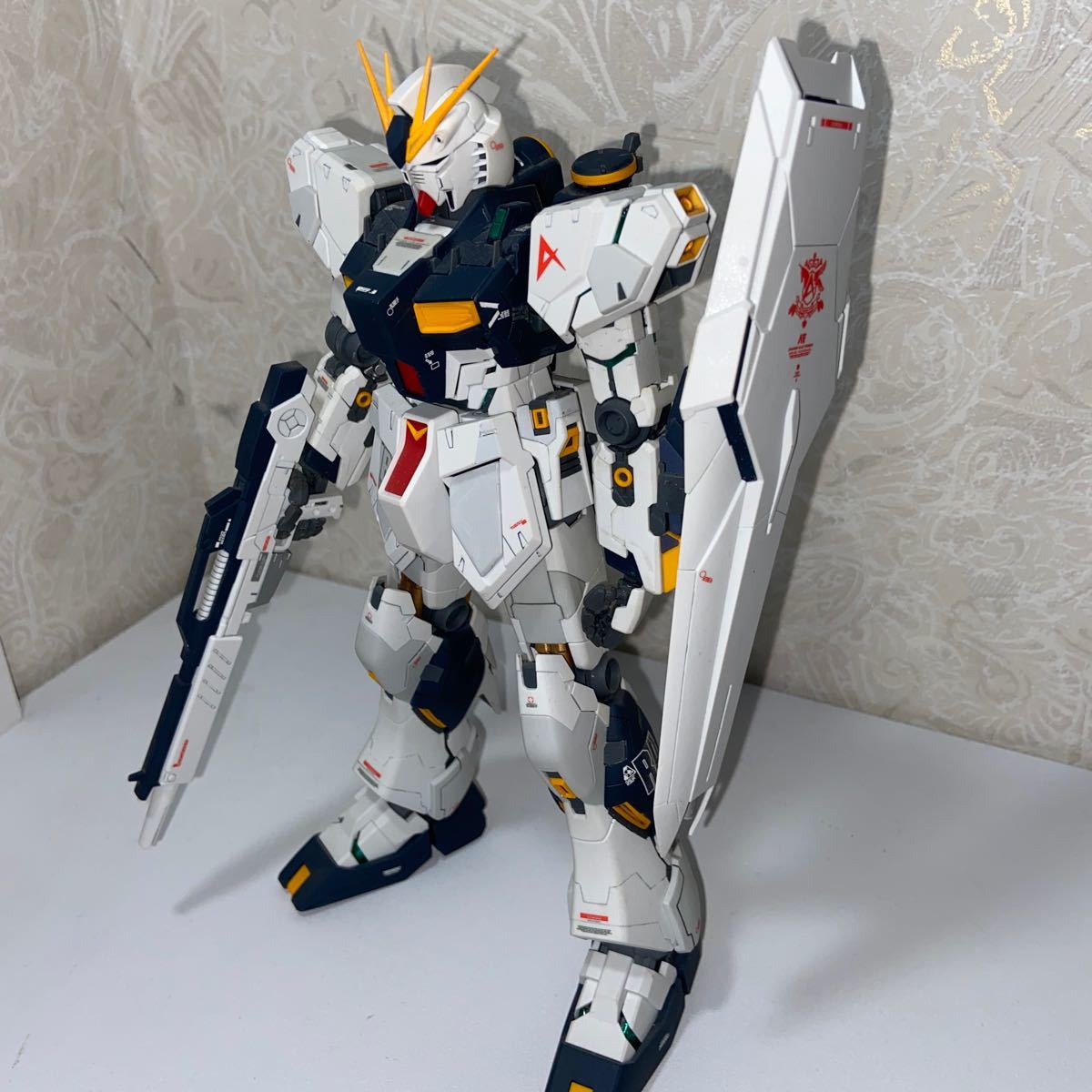 MG 1/100 ジムスナイパーII 全塗装完成品 ニューガンダムオマケ付き ジャンク ガンプラ 8