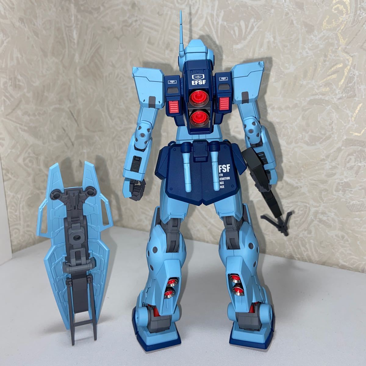 MG 1/100 ジムスナイパーII 全塗装完成品 ニューガンダムオマケ付き ジャンク ガンプラ 3
