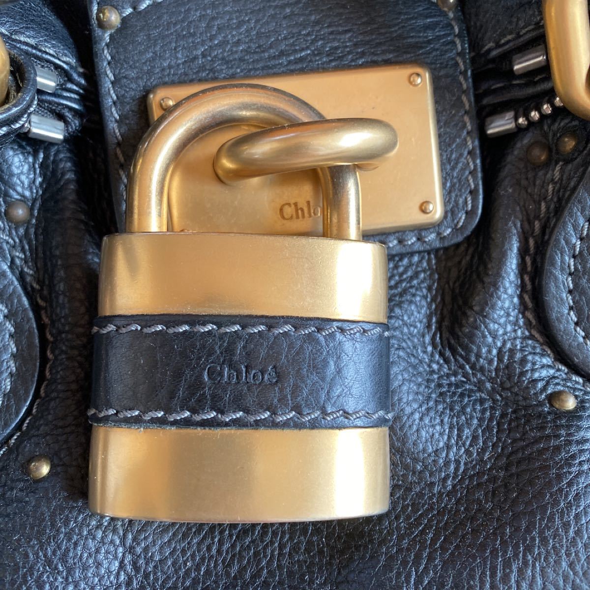 美品】クロエ Chloe パディントン 南京錠 バッグ ブランドバッグ